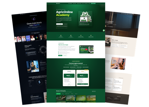 Mockup do Site Premium